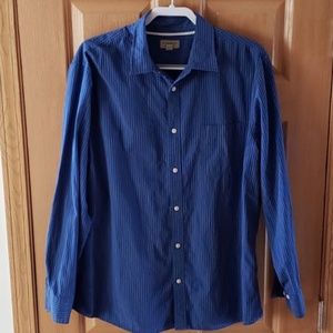 Men's blue striped shirt